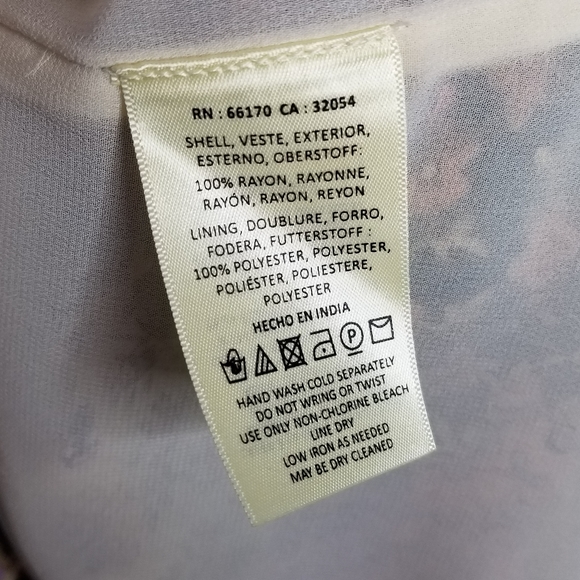 Anthropologie Floreat Chiffon Patchwork Blouse L - Picture 7 of 7